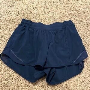 Lululemon Navy Blue Hotty Hot Shorts